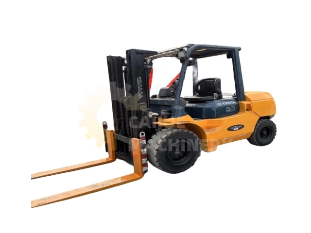 Best price 5ton diesel toyota forklift 7FDA50 7FD50 8FD50 forklift with 3 stages in good condition